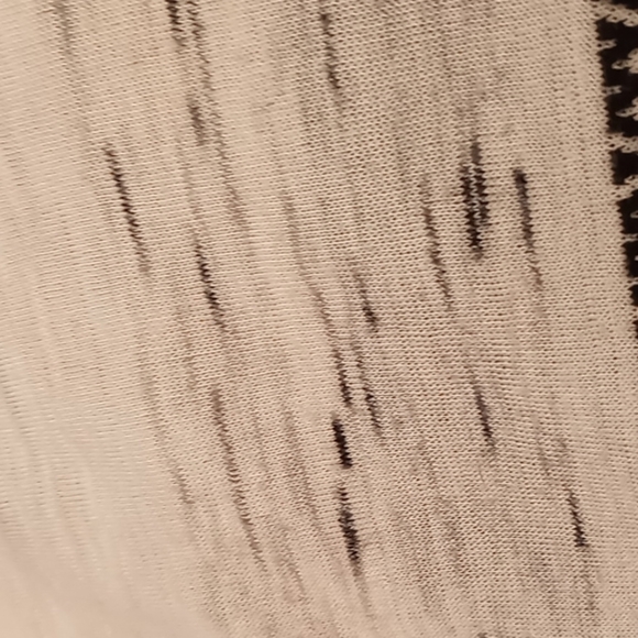 Old Navy M Gray And White Striped Short Sleeve Lightweight Stretchy Top - Picture 5 of 5